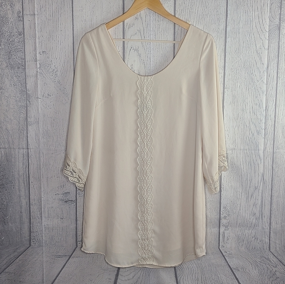 ASTR Lace Trim Shift Dress Size XS